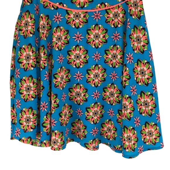 Flying Tomato Skirt Size Small Floral Print A-line‎ Mini  Blue & Pink - Picture 4 of 7